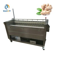 Fresh vegetable potato yam ginger turmeric peeling and washing machine